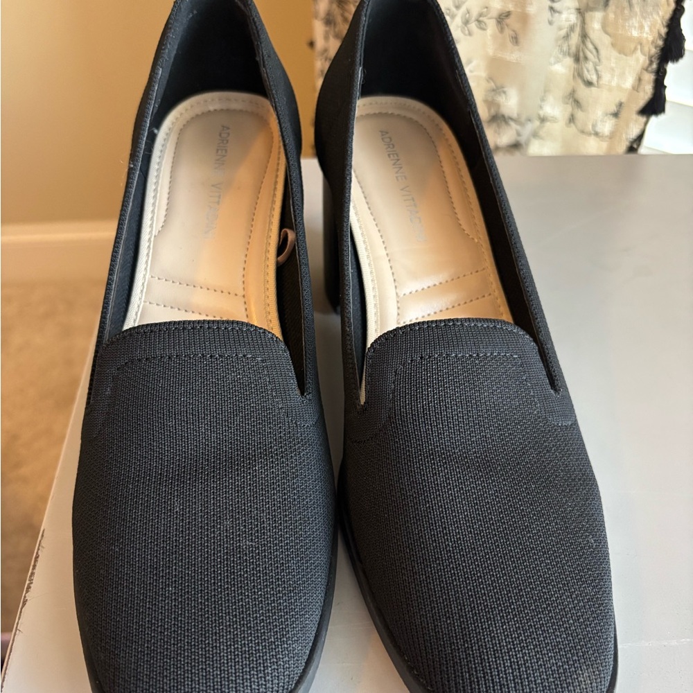 Adrienne Vittadini Black Loafers for Women